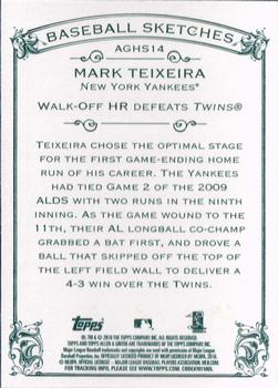 2010 Topps Allen & Ginter - Baseball Highlights #AGHS14 Mark Teixeira Back
