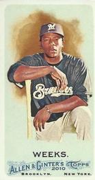 2010 Topps Allen & Ginter - Mini A & G Back #168 Rickie Weeks Front