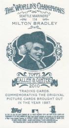 2010 Topps Allen & Ginter - Mini A & G Back #114 Milton Bradley Back