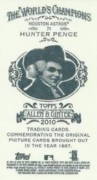 2010 Topps Allen & Ginter - Mini A & G Back #71 Hunter Pence Back