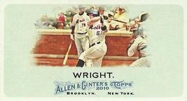 2010 Topps Allen & Ginter - Mini A & G Back #83 David Wright Front