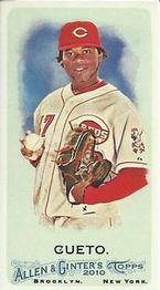 2010 Topps Allen & Ginter - Mini A & G Back #98 Johnny Cueto Front