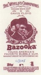 2010 Topps Allen & Ginter - Mini Bazooka #52 Gavin Floyd Back