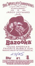 2010 Topps Allen & Ginter - Mini Bazooka #53 Jason Heyward Back