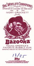 2010 Topps Allen & Ginter - Mini Bazooka #59 Ivory Crockett Back