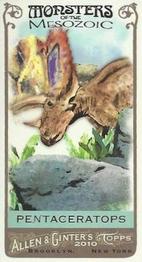 2010 Topps Allen & Ginter - Mini Monsters of the Mesozoic #MM14 Pentaceratops Front