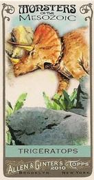 2010 Topps Allen & Ginter - Mini Monsters of the Mesozoic #MM2 Triceratops Front