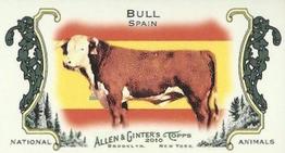 2010 Topps Allen & Ginter - Mini National Animals #NA10 Bull / Spain Front