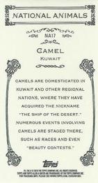 2010 Topps Allen & Ginter - Mini National Animals #NA17 Camel / Kuwait Back