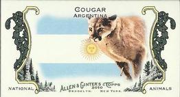 2010 Topps Allen & Ginter - Mini National Animals #NA1 Cougar / Argentina Front