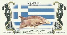 2010 Topps Allen & Ginter - Mini National Animals #NA36 Dolphin / Greece Front