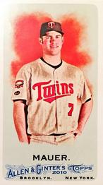 2010 Topps Allen & Ginter - Mini No Card Number #NNO Joe Mauer Front