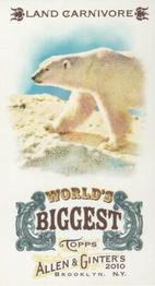 2010 Topps Allen & Ginter - Mini World's Biggest #WB16 Polar Bear Front
