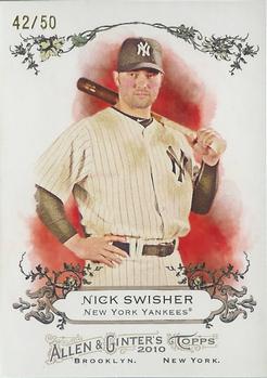 2010 Topps Allen & Ginter - Rip Cards #RIP-RC25 Nick Swisher Front