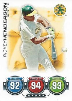 2010 Topps Attax - Battle of the Ages #NNO Rickey Henderson Front