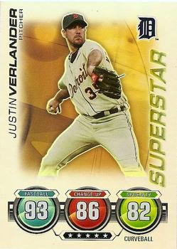 2010 Topps Attax - Battle of the Ages Foil #NNO Justin Verlander Front