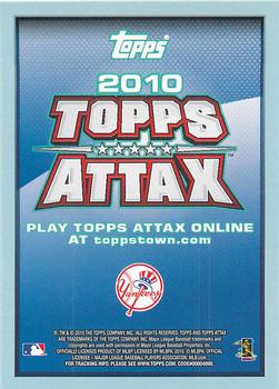 2010 Topps Attax - Gold Foil #NNO Derek Jeter Back