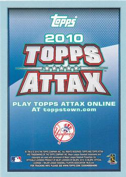 2010 Topps Attax - Gold Foil #NNO CC Sabathia Back