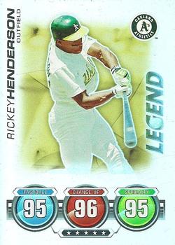 2010 Topps Attax - Legends #NNO Rickey Henderson Front
