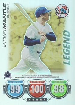 2010 Topps Attax - Legends #NNO Mickey Mantle Front