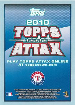 2010 Topps Attax - Silver Foil #NNO Elvis Andrus Back