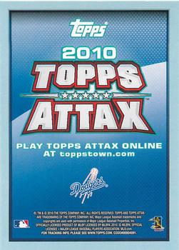 2010 Topps Attax - Silver Foil #NNO Andre Ethier Back