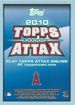 2010 Topps Attax - Silver Foil #NNO Howie Kendrick Back