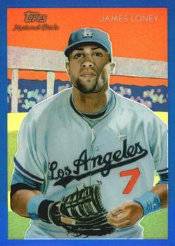 2010 Topps Chrome - National Chicle Blue Refractors #CC5 James Loney Front