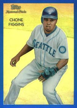 2010 Topps Chrome - National Chicle Blue Refractors #CC27 Chone Figgins Front