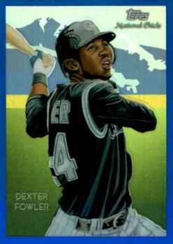 2010 Topps Chrome - National Chicle Blue Refractors #CC42 Dexter Fowler Front