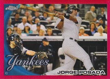 2010 Topps Chrome - Red Refractors #37 Jorge Posada Front