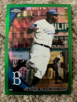2010 Topps Chrome - Green Refractors #224 Jackie Robinson Front