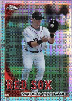 2010 Topps Chrome - X-Fractors #15 Marco Scutaro Front