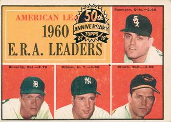2010 Topps Heritage - 50th Anniversary Buybacks #46 American League E.R.A. Leaders Front