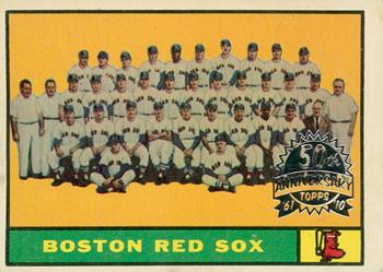 2010 Topps Heritage - 50th Anniversary Buybacks #373 Red Sox Team Front