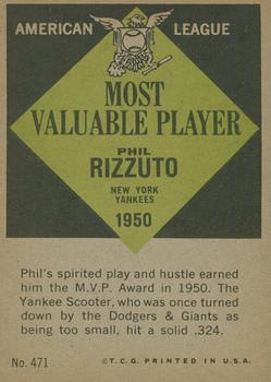 2010 Topps Heritage - 50th Anniversary Buybacks #471 Phil Rizzuto Back