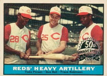 2010 Topps Heritage - 50th Anniversary Buybacks #25 Reds' Heavy Artillery Front