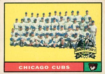 2010 Topps Heritage - 50th Anniversary Buybacks #122 Cubs Team Card Front