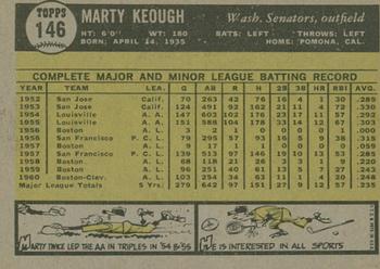 2010 Topps Heritage - 50th Anniversary Buybacks #146 Marty Keough Back