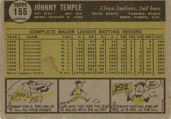 2010 Topps Heritage - 50th Anniversary Buybacks #155 Johnny Temple Back
