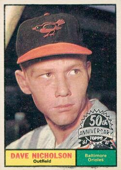2010 Topps Heritage - 50th Anniversary Buybacks #182 Dave Nicholson Front