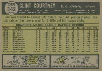 2010 Topps Heritage - 50th Anniversary Buybacks #342 Clint Courtney Back