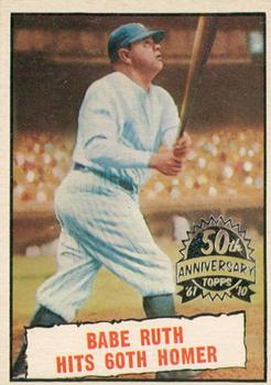 2010 Topps Heritage - 50th Anniversary Buybacks #401 Babe Ruth 60th HR Front