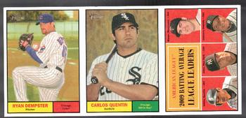 2010 Topps Heritage - Advertising Panels #NNO Carlos Quentin / AL Batting Average League Leaders / Nolan Reimold Front