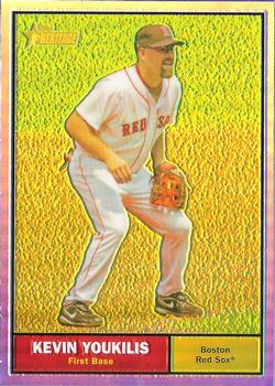 2010 Topps Heritage - Chrome Refractors #C80 Kevin Youkilis Front