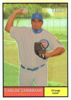 2010 Topps Heritage - Chrome Refractors #C133 Carlos Zambrano Front