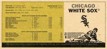 2010 Topps Heritage - Team Stamp Panels #NNO Chicago White Sox / Gordon Beckham / Mark Buehrle / Jake Peavy Back
