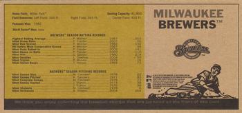 2010 Topps Heritage - Team Stamp Panels #NNO Milwaukee Brewers / Ryan Braun / Prince Fielder Back