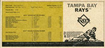2010 Topps Heritage - Team Stamp Panels #NNO Tampa Bay Rays / Evan Longoria / Carl Crawford / David Price Back