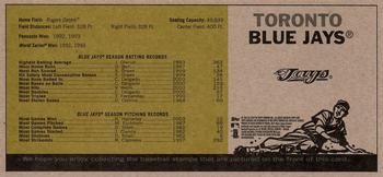 2010 Topps Heritage - Team Stamp Panels #NNO Toronto Blue Jays / Adam Lind / Aaron Hill Back